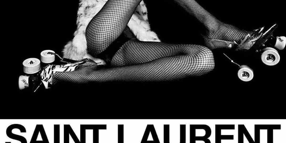 Saint Laurent as distorted as a reflection in a fun house mirror